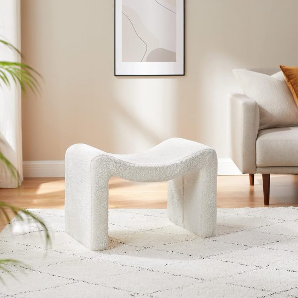 Large Footstool Ottoman, Multi-Functional Modern Foot Stool, Sofa Footrest Extra Seating for Living Room, Entryway, Hallways and Bedrooms