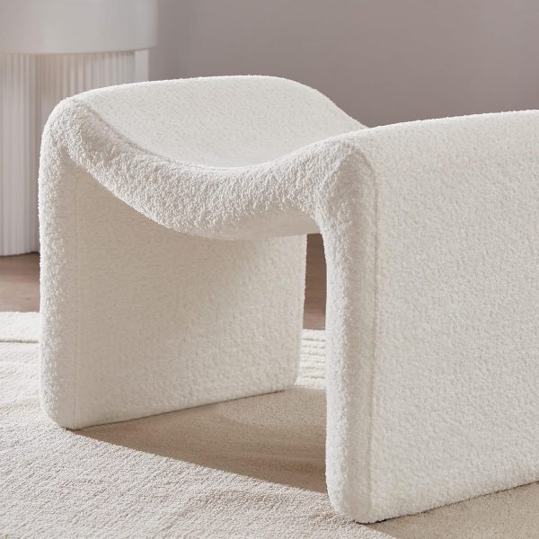 Large Footstool Ottoman, Multi-Functional Modern Foot Stool, Sofa Footrest Extra Seating for Living Room, Entryway, Hallways and Bedrooms - Image 3